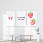 Printable Pink Aesthetic Wall Art